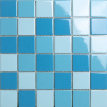 卡希曼马赛克 供应 天蓝色马赛克 游泳池瓷砖