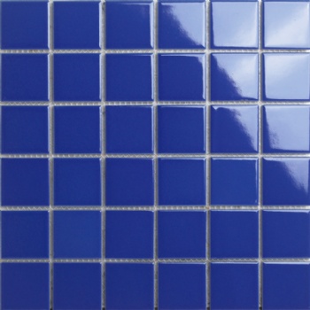 佛山卡希曼 供应 蓝色游泳池马赛克 标准泳池砖