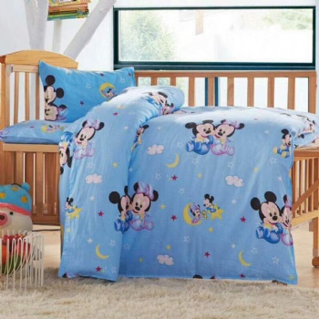 湖南张家界家纺公司儿童被套四件套可爱幼儿园被子床上用品批发价格