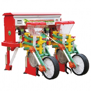 玉米施肥播种机 四轮拖拉机玉米精量播种 勺轮式 单粒大豆播种机