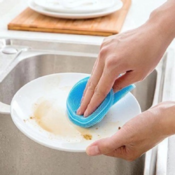 厨房清洁硅胶洗碗刷 多功能硅胶刷 洗碗清洁刷 硅胶清洗神器