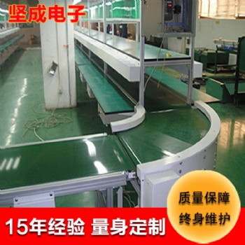 深圳流水线坚成电子环形包装生产线BLN02爬坡自动化生产线输送机