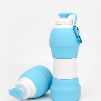 硅胶折叠户外水杯便携软水瓶随手杯旅行杯子 学生大容量运动水壶