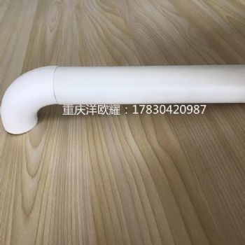 重庆38mm防撞扶手 **走廊木纹色防撞扶手定制 PVC扶手厂家