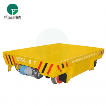 河南轨道车厂家KPX-6吨运输平板车 电瓶动力过跨工具车