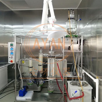 广东刮膜式分子蒸馏AYAN-F100蒸发浓缩设备