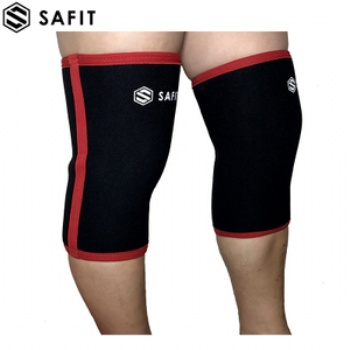 运动举重护膝 保暖深蹲训练防撞7MM海绵护膝套筒运动护具定制厂家