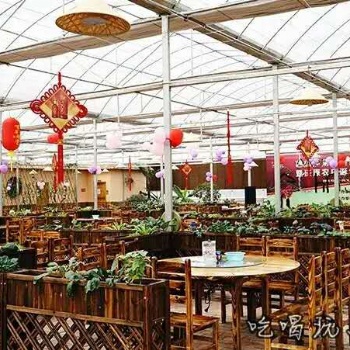 智能玻璃生态餐厅温室 生态餐厅温室大棚价格 生态餐厅设计