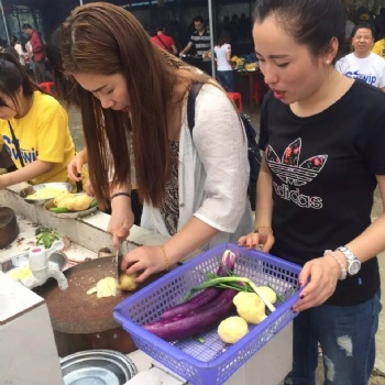 白云区团建拓展野炊做饭游玩唱歌划船的农家乐帽峰山生态园