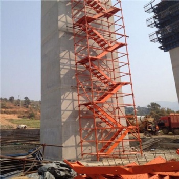 厂家直供75型安全爬梯 组合安全爬梯 墩柱施工安全爬梯 高空施工安全爬梯鑫洪提供