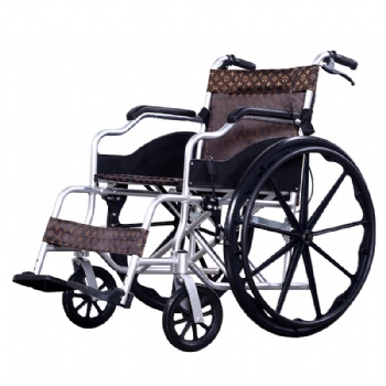 如康折叠加厚铝合金轮椅 老人代步车 残疾人折叠手推车 厂家批发