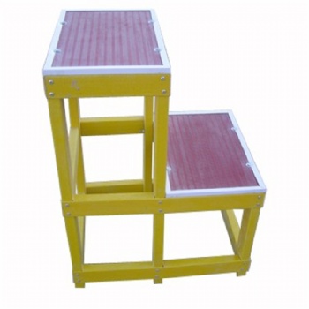 玻璃钢绝缘高低凳电工梯凳可移动式防静电双层绝缘凳安全平台梯子