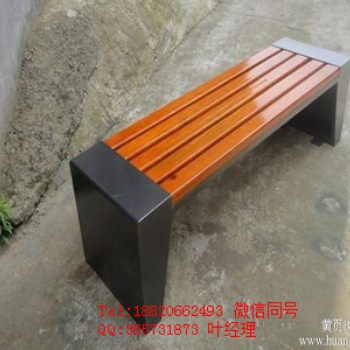 北上广 公园椅厂家供应ZXY21-08钢木户外椅丨石木座椅，防腐木木质座椅
