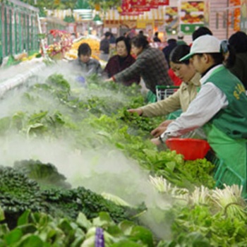 四川泸州超市蔬菜水果保鲜超声波加湿器正雄环保科技供应