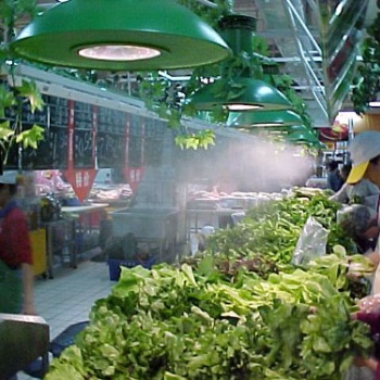 广东潮州商场超市蔬菜水果冷雾机正雄科技供应
