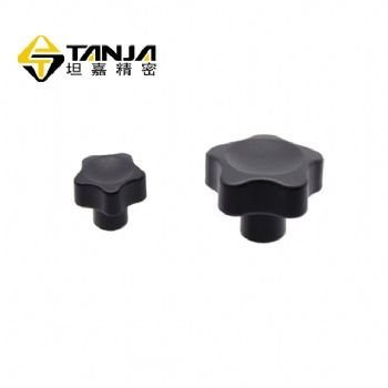 TANJA T83 凸轮旋钮 螺纹盲孔旋钮 食品化工旋钮 黑色亚光饰面旋钮