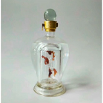 内置造型酒瓶手工艺创意高硼硅玻璃个性白酒瓶