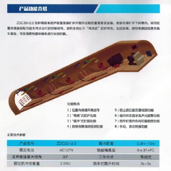 ZDC30-2.5型斜巷跑车防护装置 一坡三挡