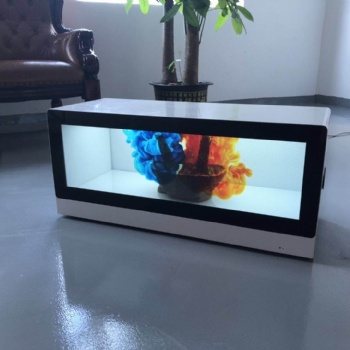 东莞惠华厂家28.8寸透明液晶展示柜，透明液晶屏展示柜,透明液晶屏展示柜, 制造独特透明屏