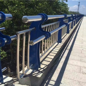 定制高强度复合管防撞隔离栏304不锈钢栏杆河道防护防撞桥梁护栏