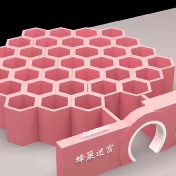 大型创意铁艺道具人气蜂巢迷宫出租出售