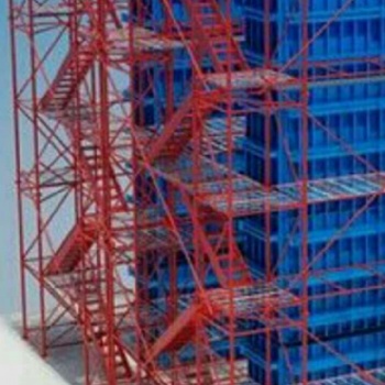 贵州鑫洪厂家推荐高空施工安全爬梯 基坑通道施工安全梯笼