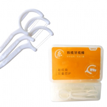 香港Oratek欧乐特牙线 一次性双线牙线棒超细滑圆线牙签50支装批发定制厂家