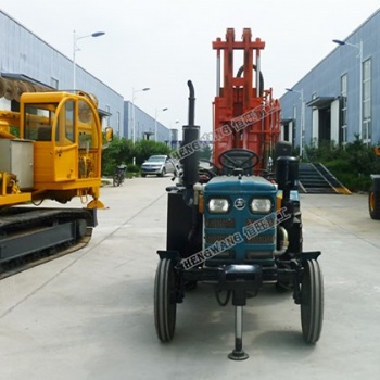 拖拉机式气动打井机小型车载气动钻机方便行走的气钻