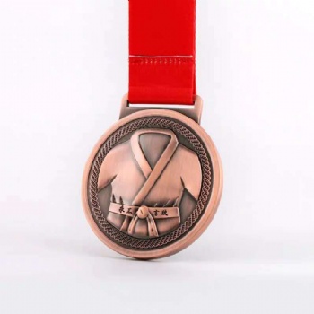 北京奖牌定制，跆拳道比赛奖牌，合金金银铜挂牌生产