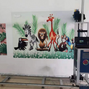 深圳合众智能工厂生产墙体彩绘机室内户外墙面各种图案一体喷绘设备