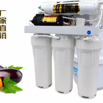 净水器 家用ro反渗透厨房壁挂式台面50G自冲纯水机五级超滤净水机