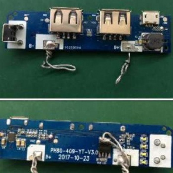 ETA6980是一款3V以上全程5V2.4A可调电量灯，OVP输入耐压20V带NTC移动电源方案IC