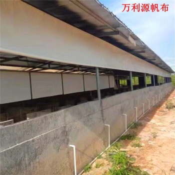 牛场卷帘布设计定做 羊场卷帘布安装视频，猪场卷帘布报价