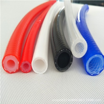 厂家硅胶编织管 硅胶网纹管 AB液管 透析管 尺寸规格颜色定制