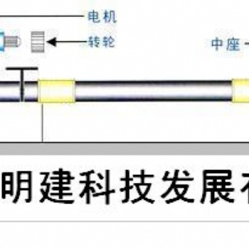 投影幕二次升降系统电动会标横幅升降杆