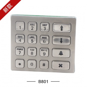 工厂信沃B801工业门禁控制键盘不锈钢背光键盘可定制