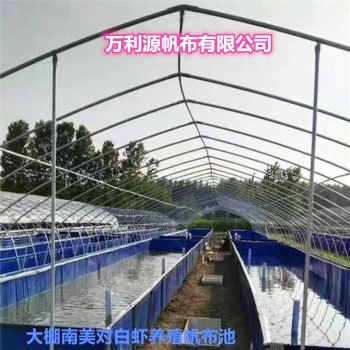 大型养殖鱼池帆布池批发 PVC帆布水池 刀刮布养殖帆布鱼池图片