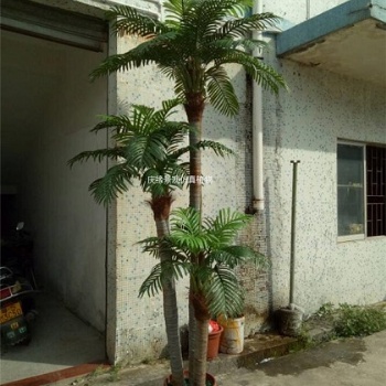 仿真塑料槟榔树椰子树 小王椰树室内外人造假树