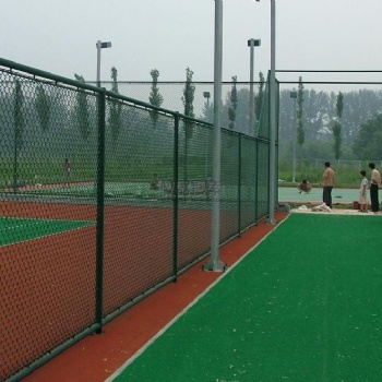 热卖体育场篮球场围网 体育球场围网 绿色勾花学校操场围网