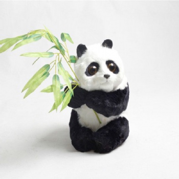 仿真动物 大熊猫 散货小动物国宝熊猫玩具 功夫熊 动物模型摆件