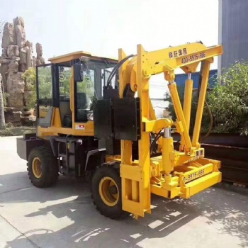 高速公路护栏打桩机 装载式护栏打桩机 马路护栏打桩机厂家
