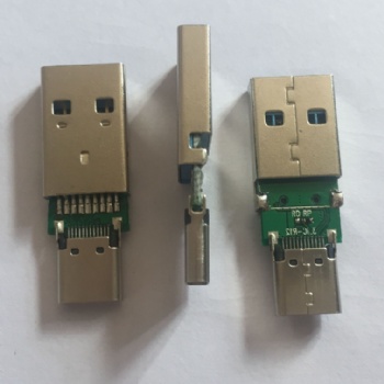 供应 转接头 USB 3.0公头转type-c母座 数据线转换头