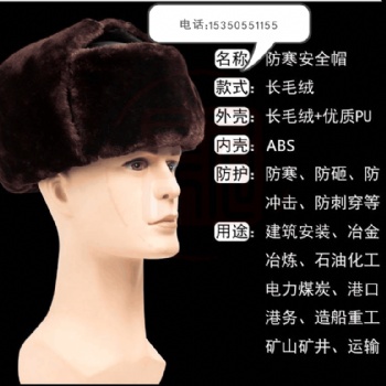 黑龙江防砸保暖防寒 冬季安全帽 冬季工地施工安全帽