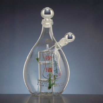 河间玻璃白酒瓶生产厂家 定制耐高温高硼硅透明玻璃酒瓶