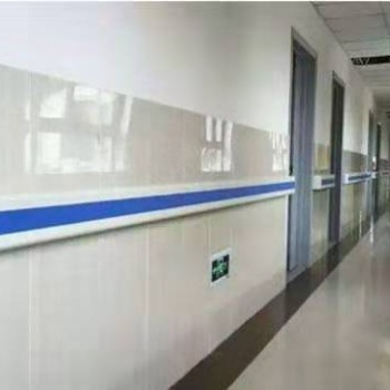 上海福利院走廊扶手粉色/防撞扶手图片/PVC扶手靠靠墙安装标准