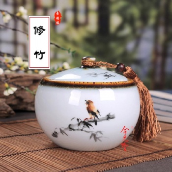 景德镇陶瓷密封茶叶罐 手绘茶叶罐生产批发厂家