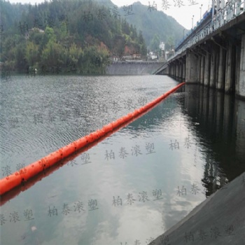 河道水草藻类拦截清理塑料浮漂桶产品方案介绍