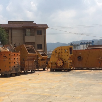 二手日产2000吨750颚式破碎机整套砂石料生产线设备处理