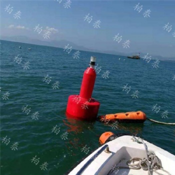 高度1米带灯水面警戒拦船塑料航标批发