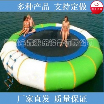 水上乐园充气蹦床充气蹦圈水上漂浮物充气水上漂浮玩具充气蹦蹦圈